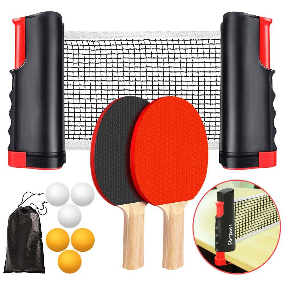Table Tennis Drawing - 접이식 탁구 네트 프레임 세트, 휴대용