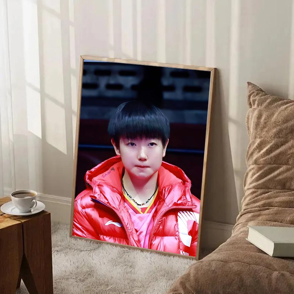 탁구 선수 Sun Yingsha 포스터 그림 벽 예술  - Table Tennis Athlete 리뷰 및 가격