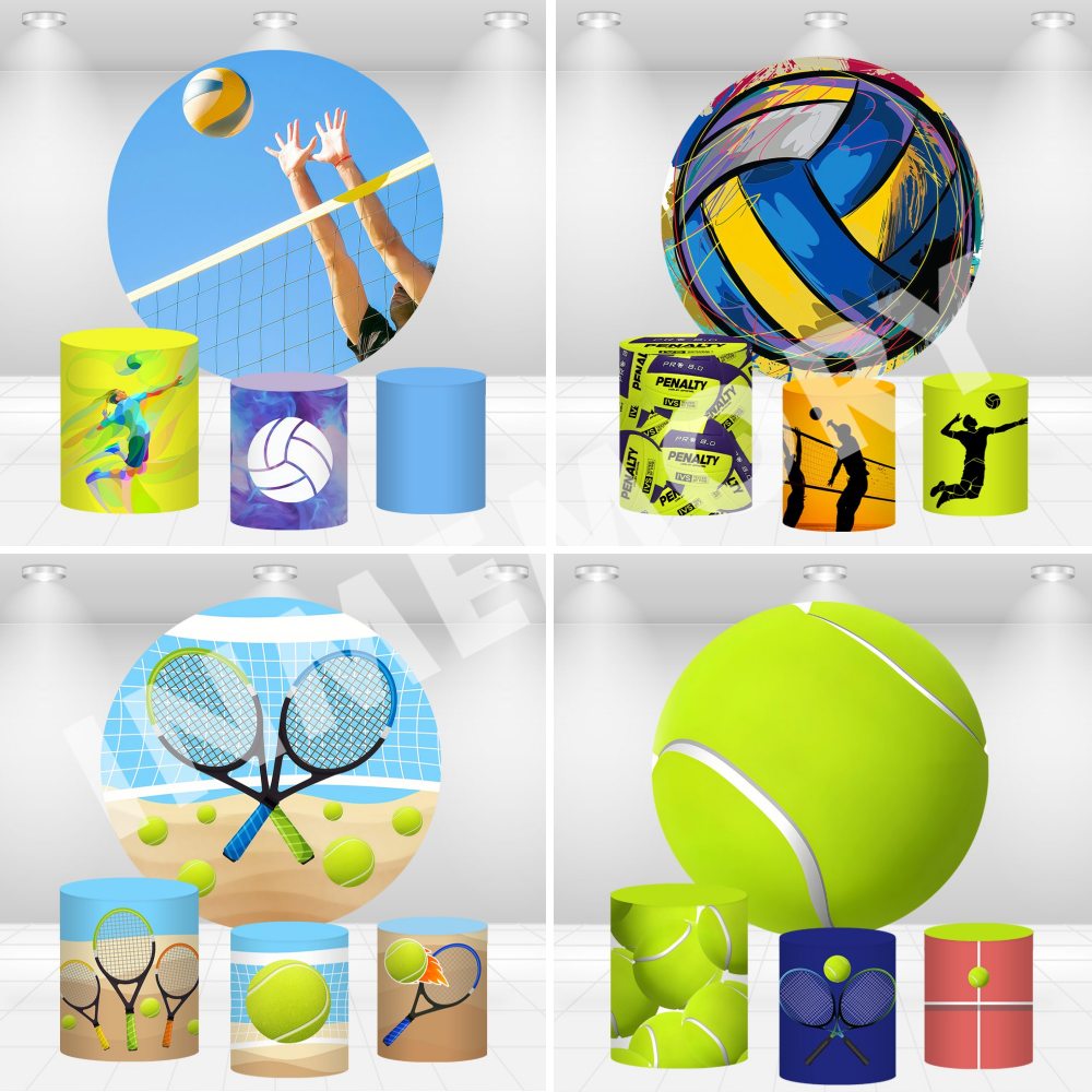 비치 발리볼 테마 라운드 배경 어린이 생일 파티 용품  - Table Tennis Background 리뷰 및 가격